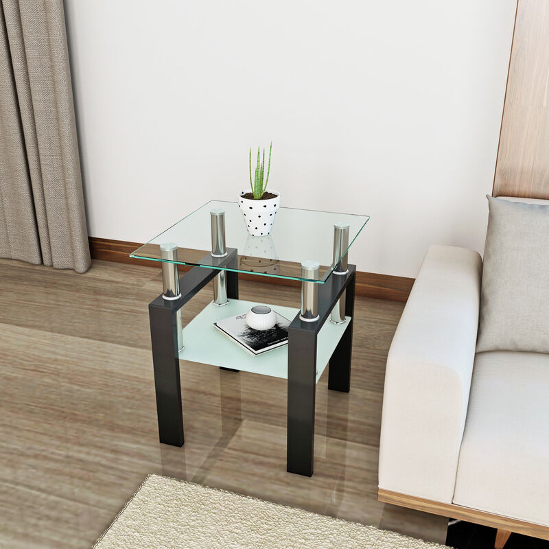 1-Piece Modern Tea Table Versatile Coffee Table & End Table for Any Space