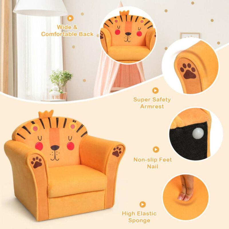 Hivvago Kids Astronaut Armrest Upholstered Couch