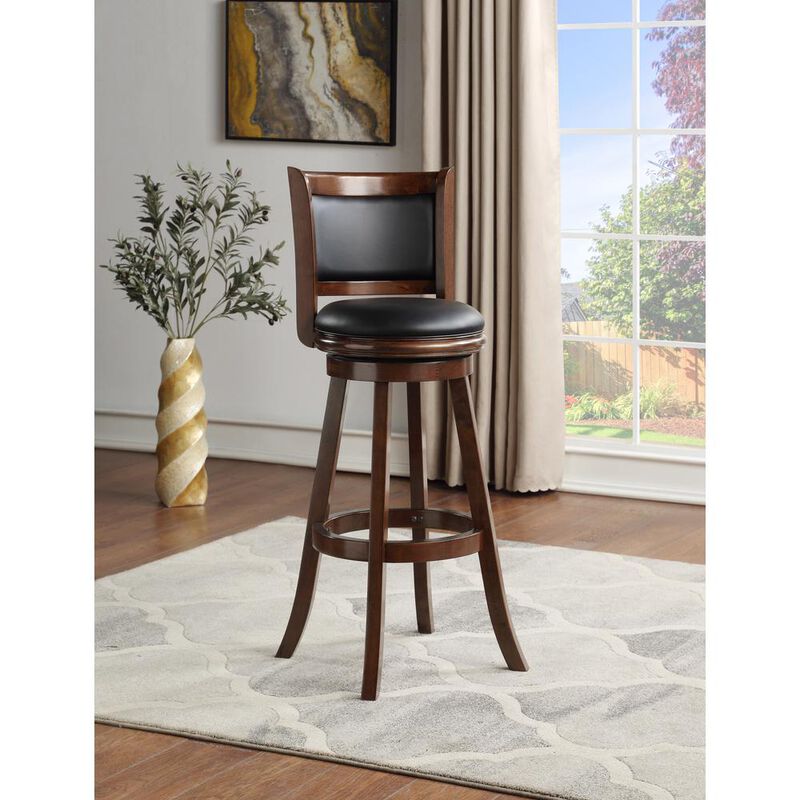 Boraam Augusta 34 Swivel Bar Stool - Cappuccino