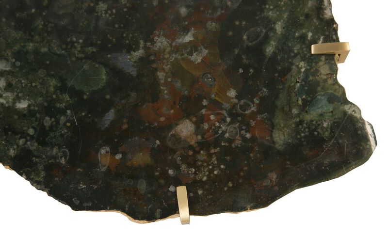 Gem Wall Tile in Brass Setting