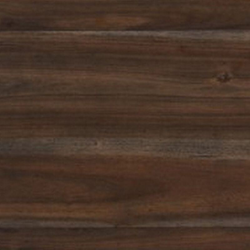 Bitsy Modern Queen Bed, Angled Plank Design, Tapered Legs, Espresso Finish - Benzara