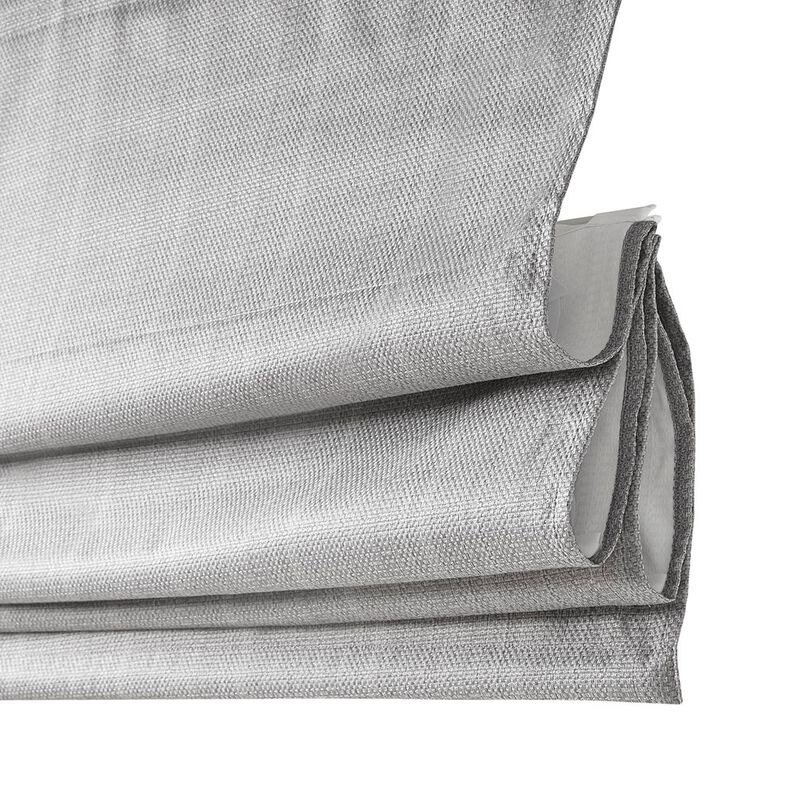 Gracie Mills Calyx Textured Room Darkening Cordless Roman Window Shade - 33x64"