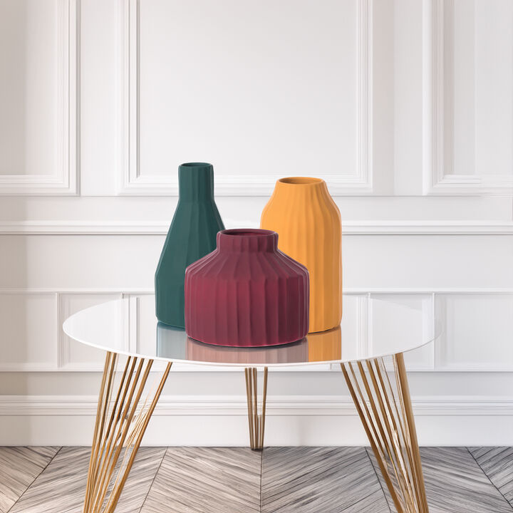Set of 3 Modern Vases