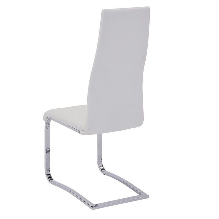 Montclair High Back Dining Chairs Black and Chrome (Set of 4)