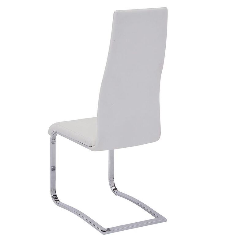 Montclair High Back Dining Chairs Black and Chrome (Set of 4)
