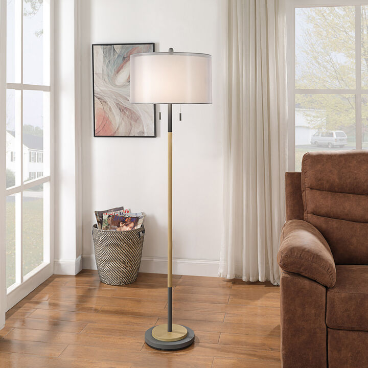 Lari Grey Floor Lamp (Set of 2)