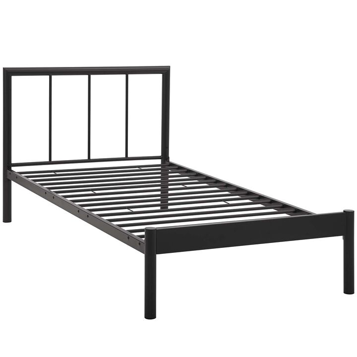 Gwen Twin Bed Frame, Brown