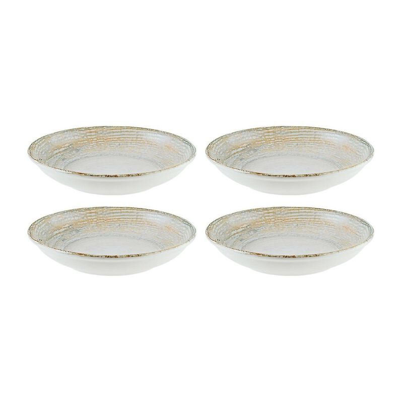Patera dia.6" h:1.5" 11 oz. Round Decorated Porcelain Bowl (Set of 4)