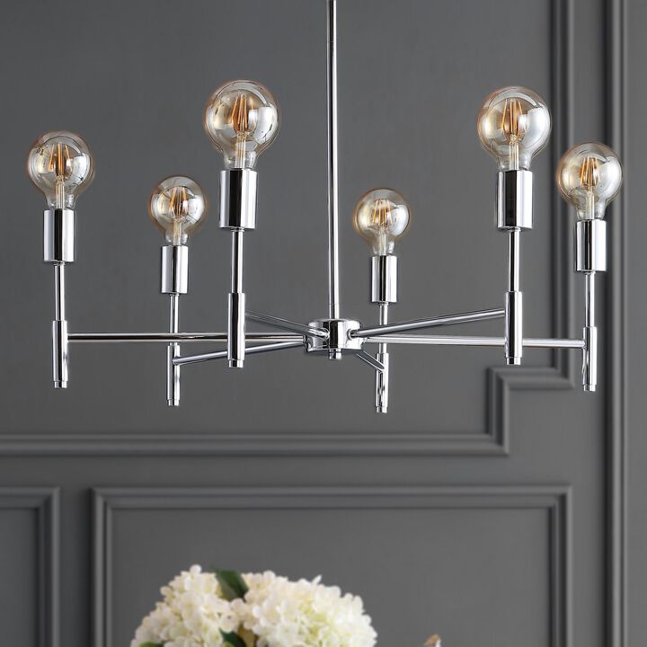 Turing Adjustable Height Metal LED Chandelier