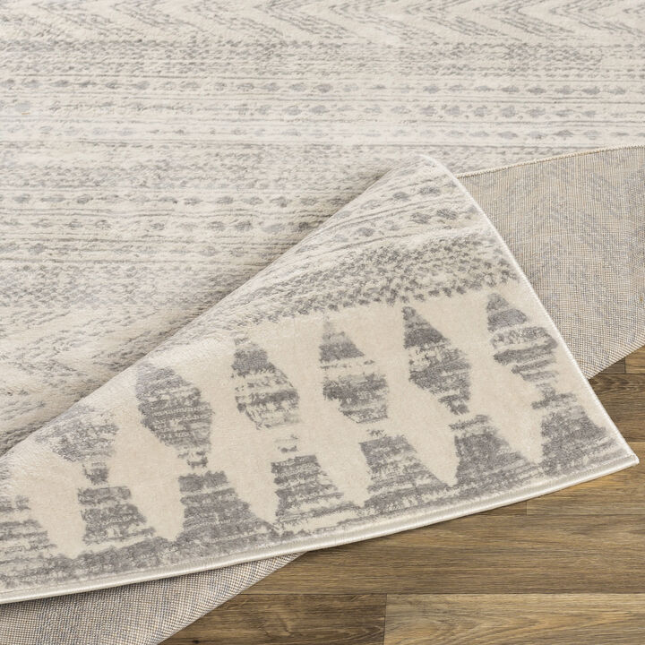 Roma ROM-2329 6'7' Square Gray Rug