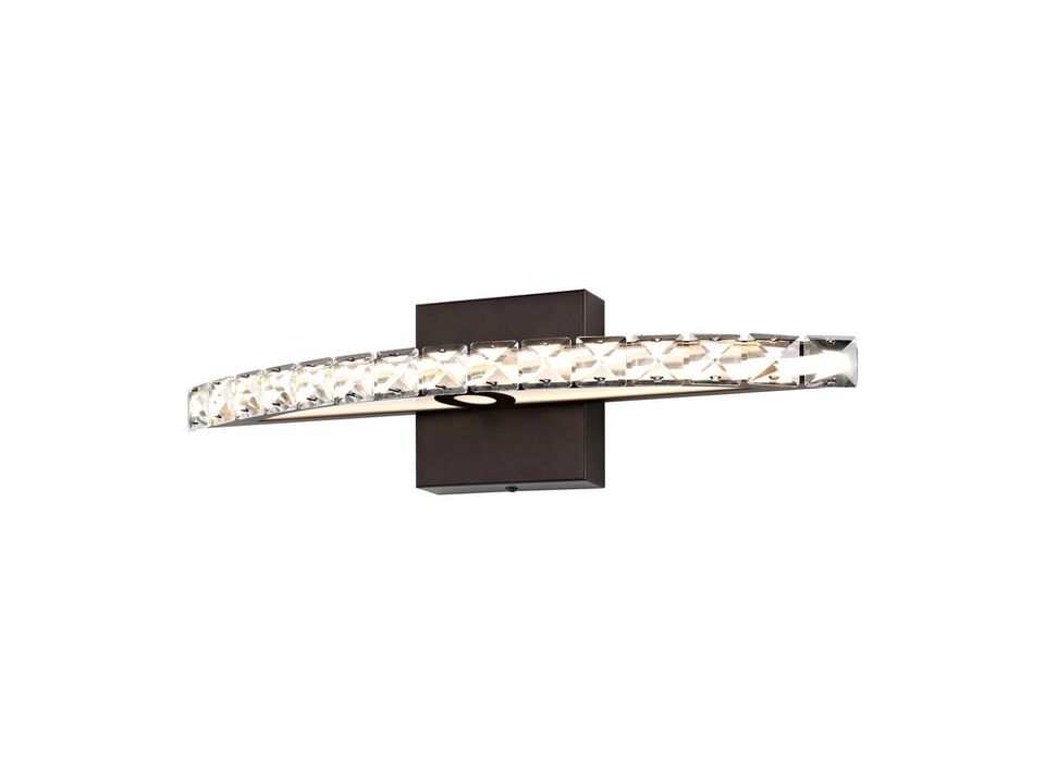 Alyson 1-Light Bohemian Industrial Iron/Acrylic Integrated LED Vanity Light