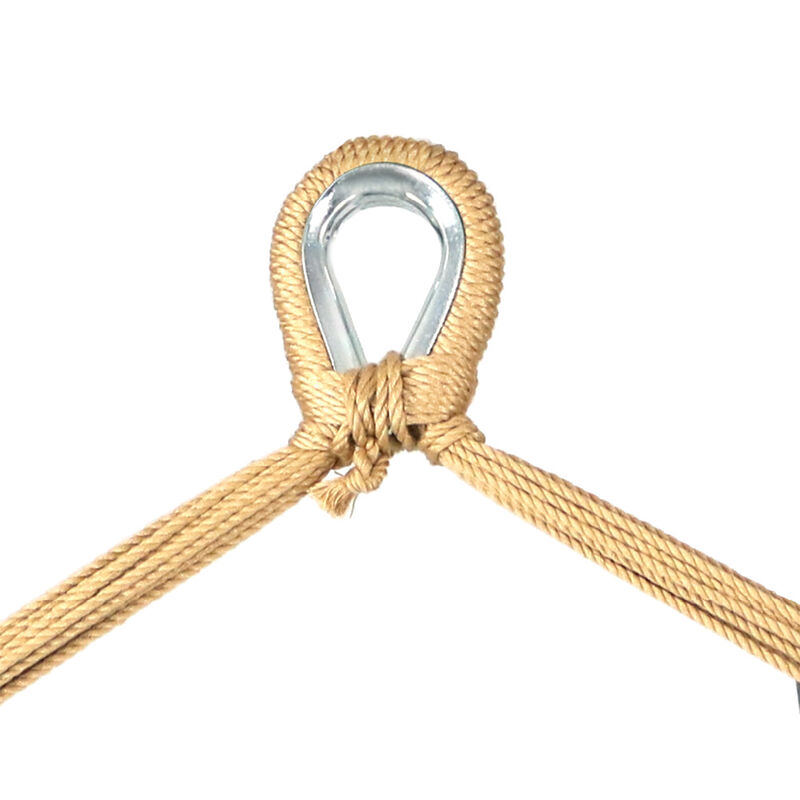 Sunnydaze Extra Large Polyester Rope Hammock Chair and Spreader Bar
