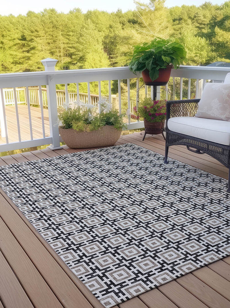 Marlo MO1 Black 3' x 5' Rug