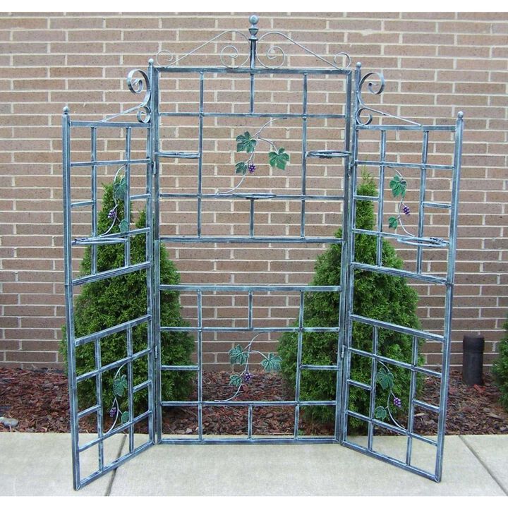 3pc Blue Contemporary Style Patio Screen