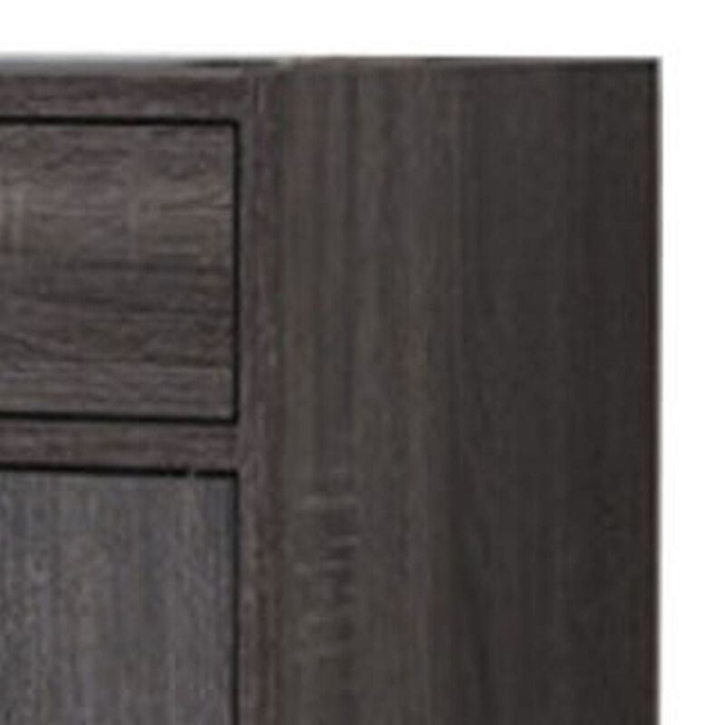 Shoe Cabinet With Spacious Storages, Gray-Benzara