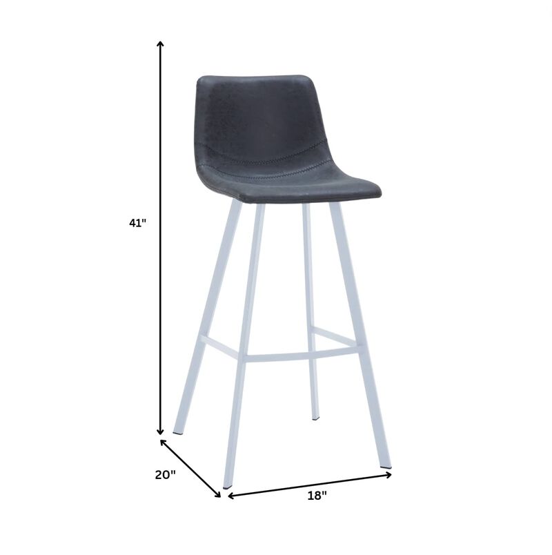 Elland - Counter stool -Light Brown-White base