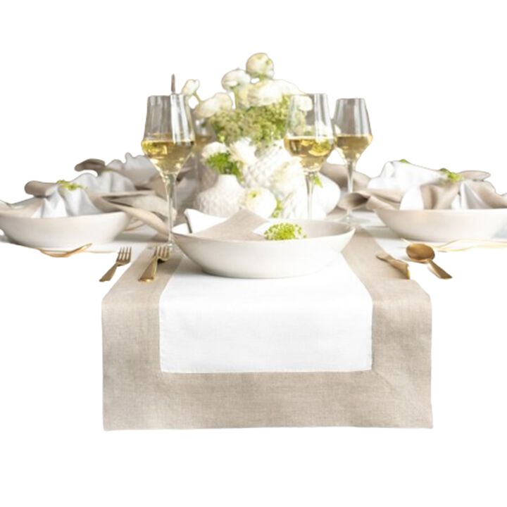 Solino Home 100% Pure Linen Table Runner | Contempo