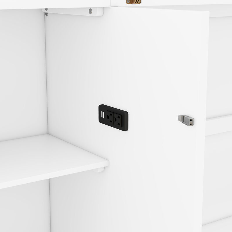 Merax Murphy Bed with Shelves