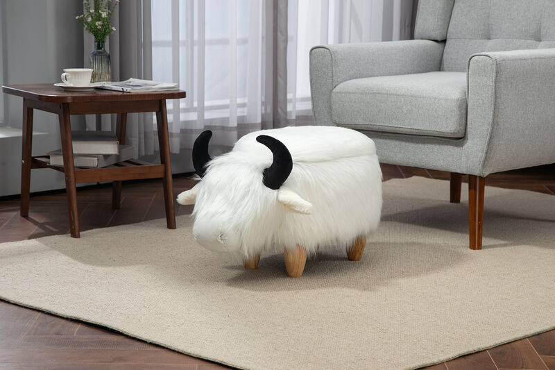 Cow Animal Storage Ottoman