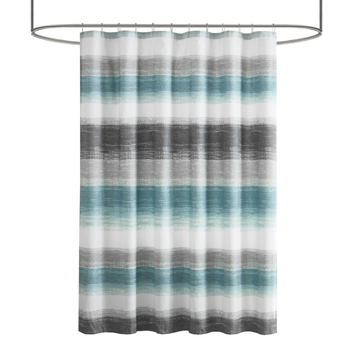 Gracie Mills Ianne Classic Stripe Print Shower Curtain