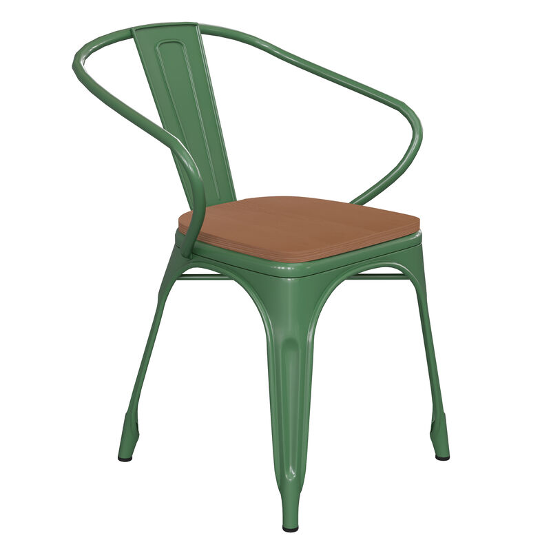 Metal Colorful Restaurant Chairs