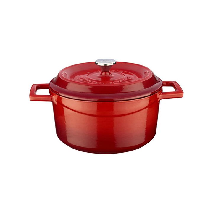 Cast Iron dia.7.75" h:4" 3 qt. Round Cast Iron Dutch Oven
