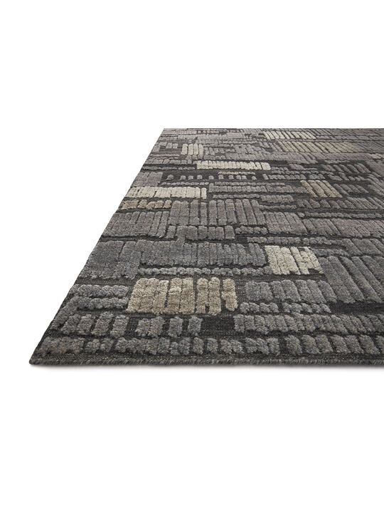 Naomi NAO04 Charcoal/Granite 18" x 18" Sample Rug