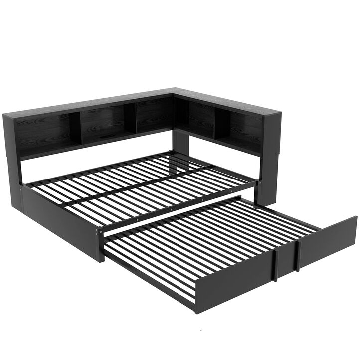 Merax Modern Daybed with Trundle