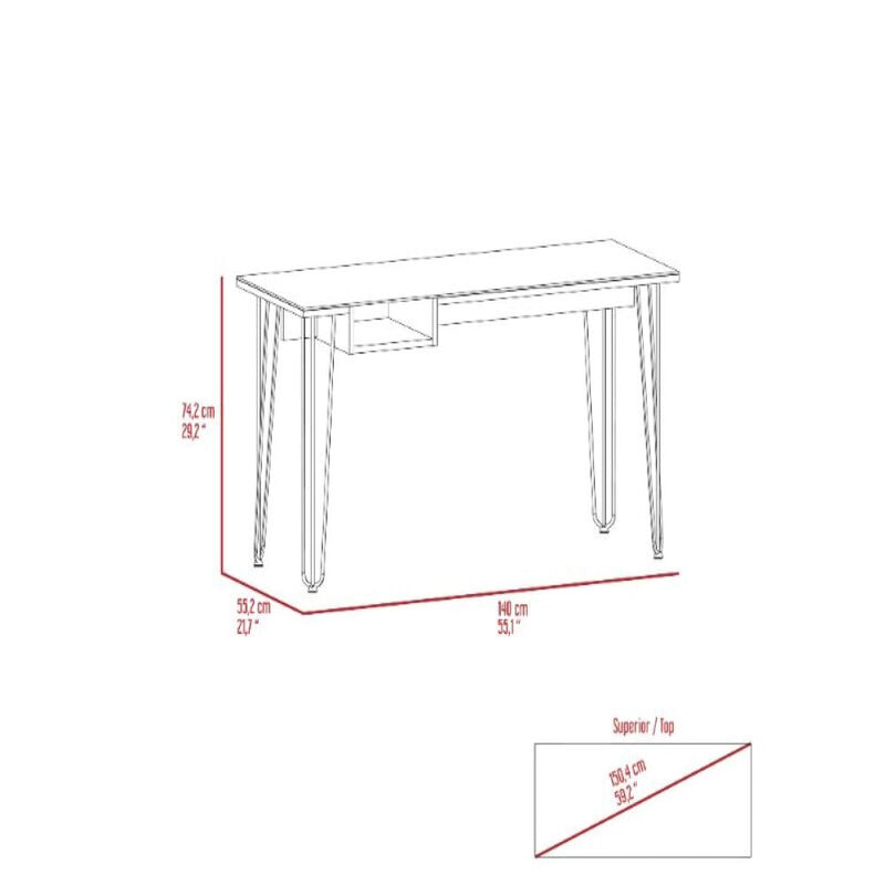 Desk Rolo140, Office, Mahogany