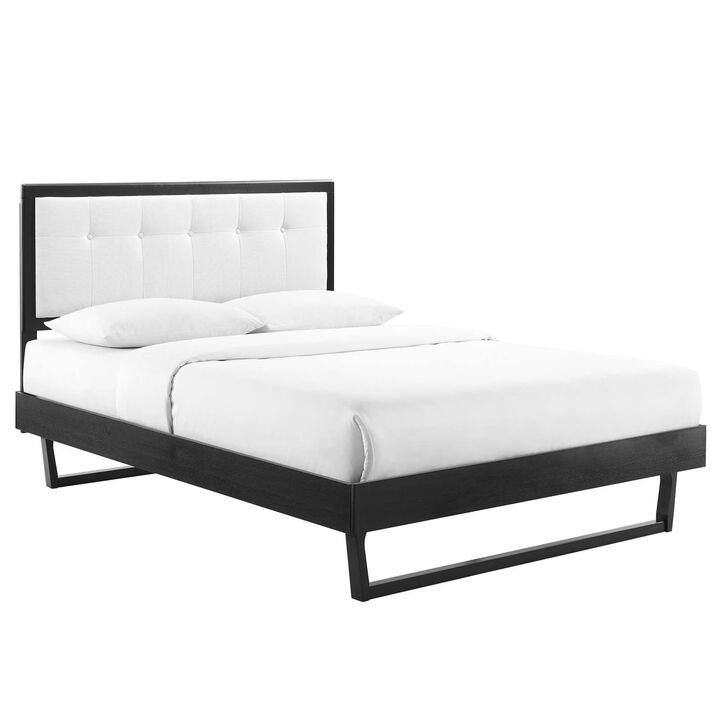 Modway - Willow Full Wood Platform Bed with Angular Frame