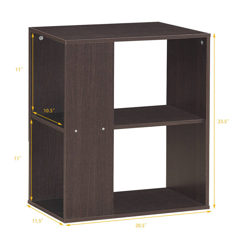 3-Tier Side End Table with Storage Shelves