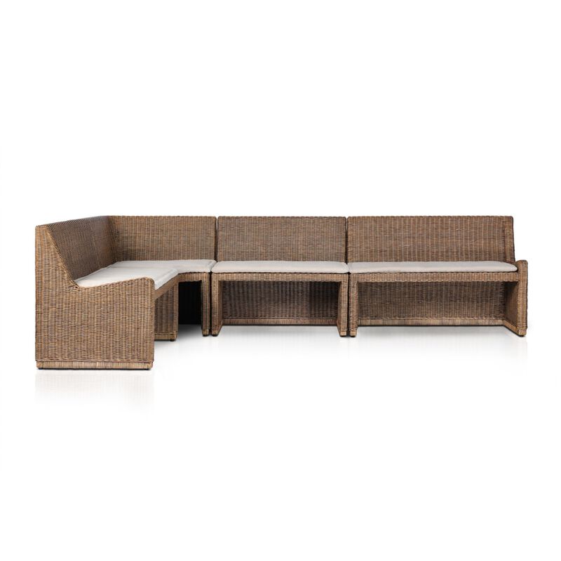 Senna 121" L-Shaped Dining Banquette