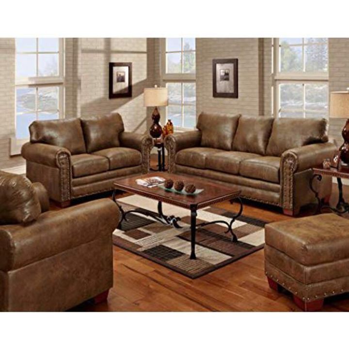 American Furniture Classics Buckskin Ottoman