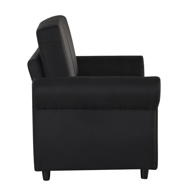 Merax Pull Out Sofa Bed Loveseat Futon with 2 USB Ports