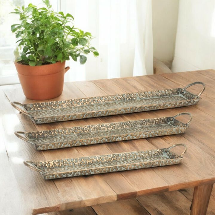 Versatile Tray for Serving, Organizing, and Home Décor (Set of 3)