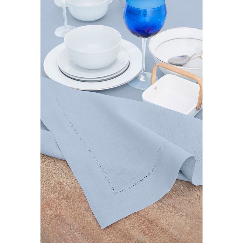 Solino Home 100% Pure Linen Tablecloth | Classic Hemstitch