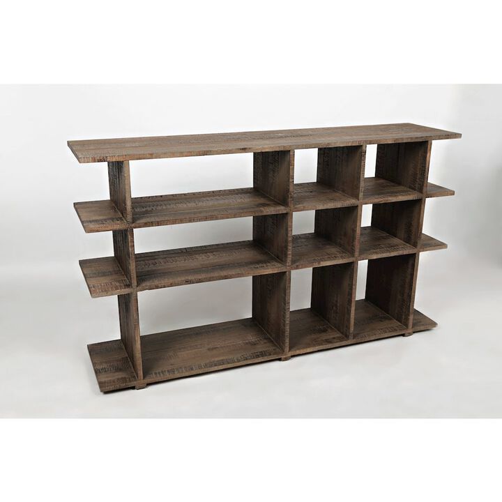 Jofran Conundrum Modern Distressed Solid Acacia Bookcase