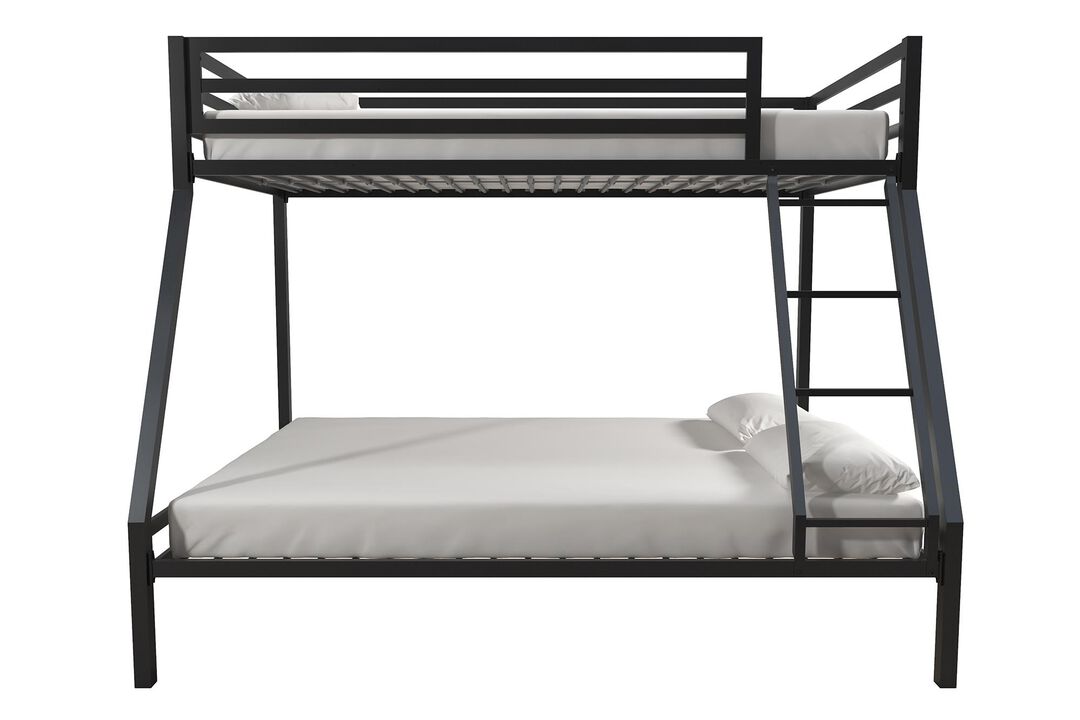 Mainstays Premium Twin over Full Metal Bunk Bed, Black