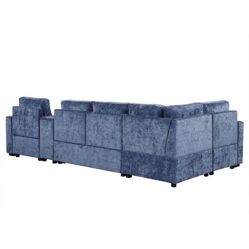 Merax L-shaped Convertible Sectional Sofa Sleeper