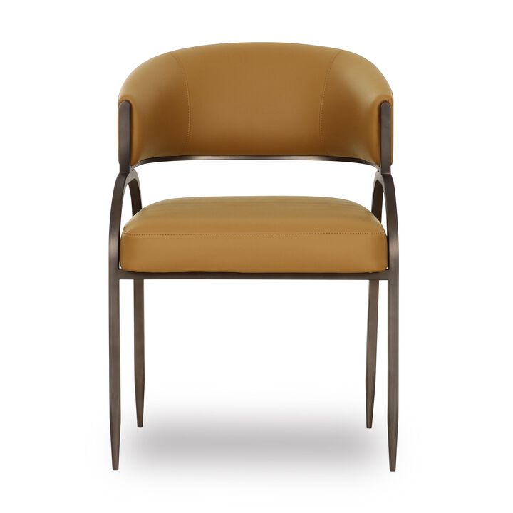 Tatum Cream Performance Vegan Leather Dining Chair