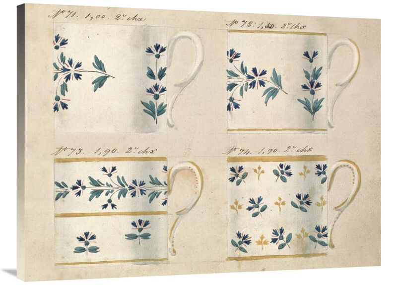 Quatre tasses du 1er choix, ca. 1800-1820-Canvas Art-40x30