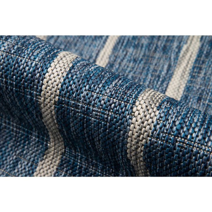 Novogratz Contemporary Rectangle Area Rug, Blue, 7'10 X 10'10