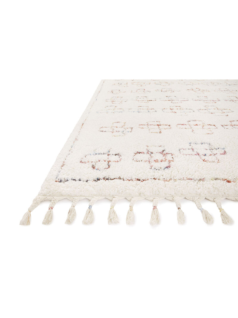 Ronnie RON05 Ivory/Sunset 18" x 18" Sample Rug