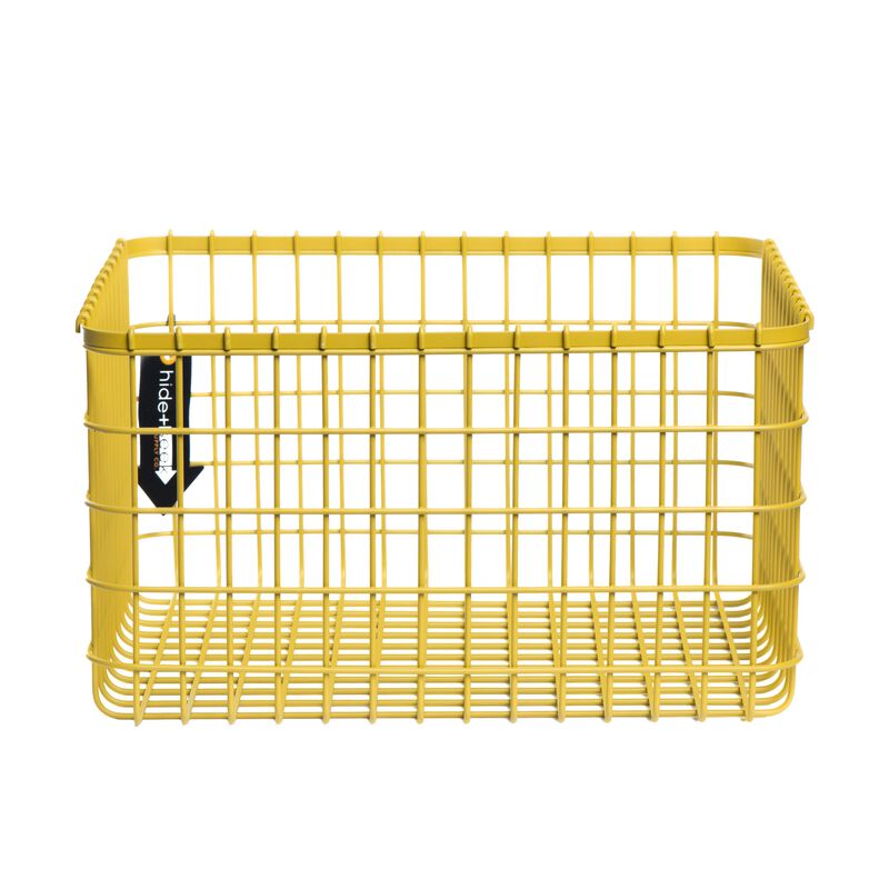 Loop Heavy-Duty Wire Bin-Large-Yellow