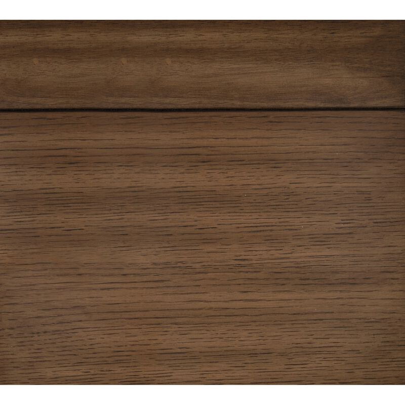 Traditional Oak Bench with Fabric Seat