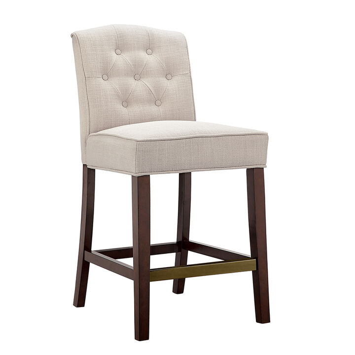 Gracie Mills Darah 26" Tufted Counter Stool