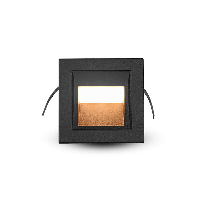 VONN Lighting Low-Voltage 2-Watt Integrated LED Outdoor Steps Light in Matte Black