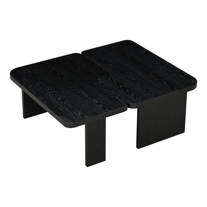 Merax Rectangle Coffee Table with Splicing Design