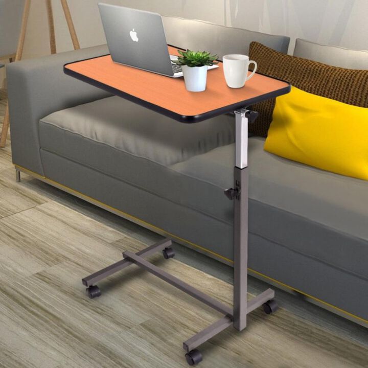 Hivvago Overbed Rolling Food Tray Table