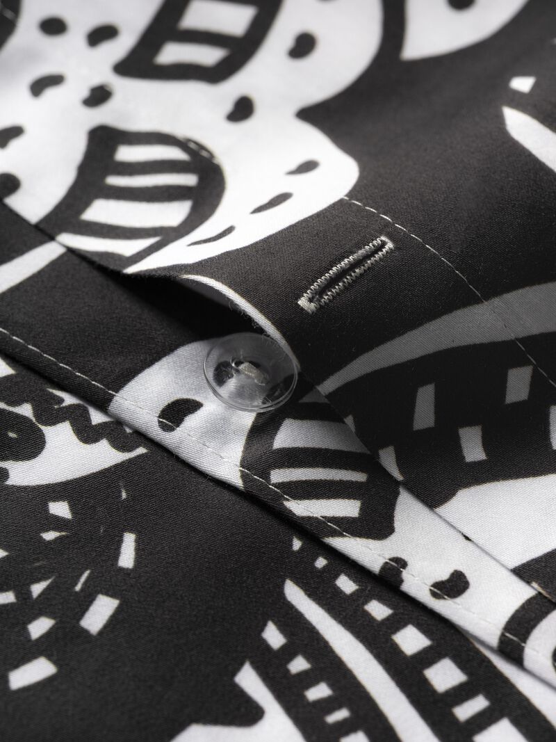 Brooks Brothers Black & White Paisley Cotton Sateen Duvet Cover Set